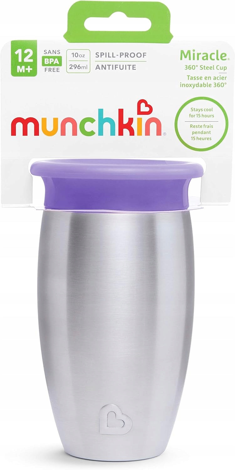 MUNCHKIN Miracle κούπα 360 6 μηνών+ 296ml ανοξείδωτο ατσάλι