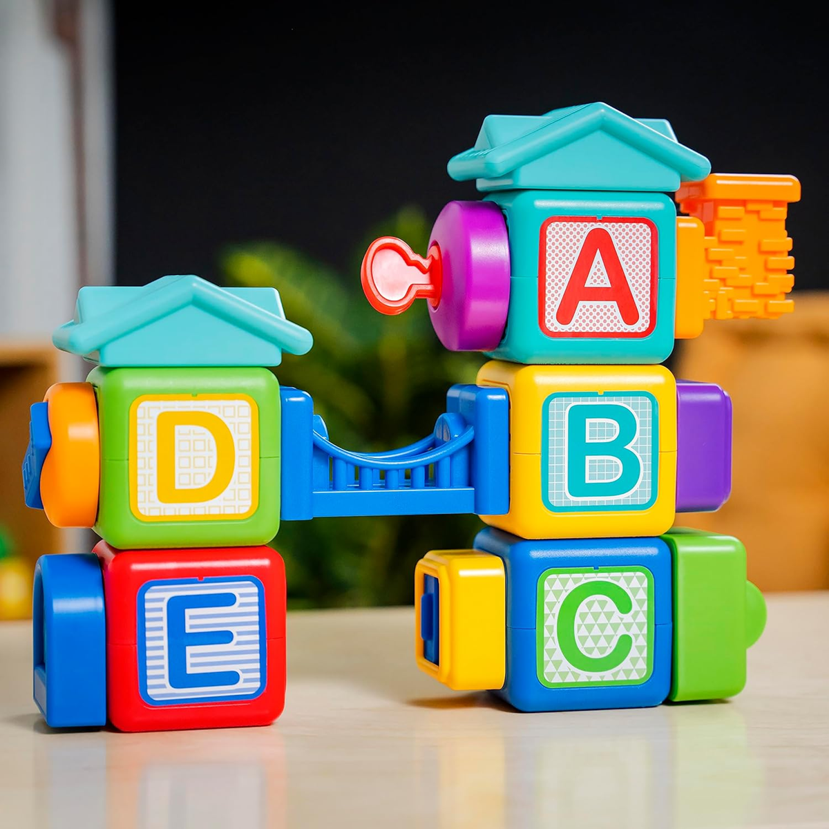BABY EINSTEIN Connectables Bridge & Learn Μαγνητικά Τουβλάκια 15 τεμάχια