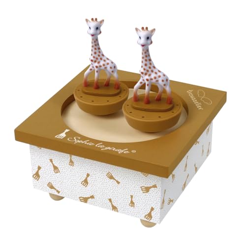 TROUSSELIER Jirafa Sophie caja de música para niños con dos figuritas