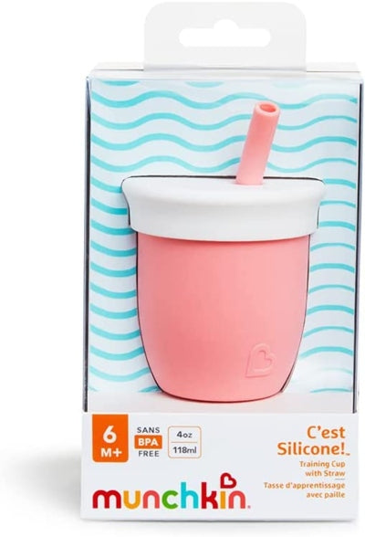 MUNCHKIN C'est Silicone! ποτήρι με καλαμάκι 6μ+ 120ml