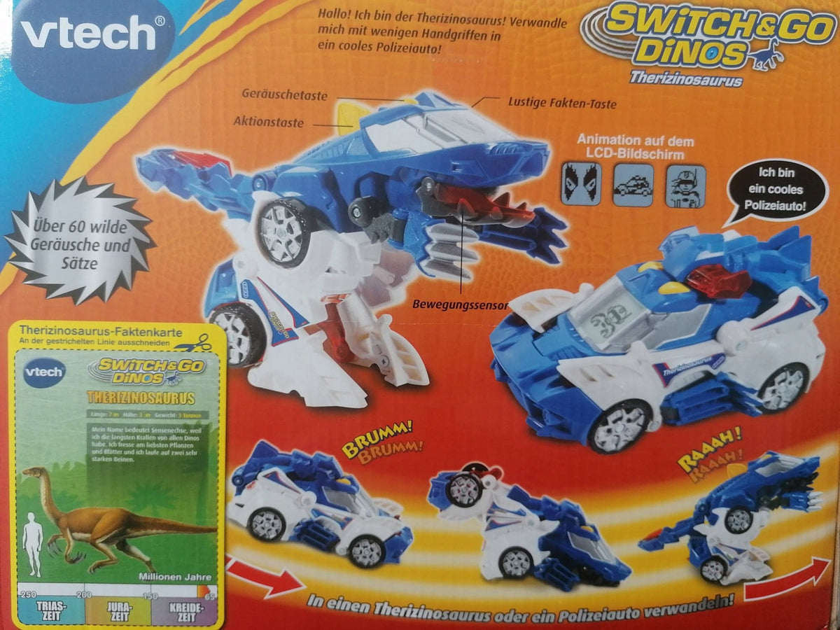 VTECH Switch&Go Dinos TRANSFORMERS γερμανική γλώσσα