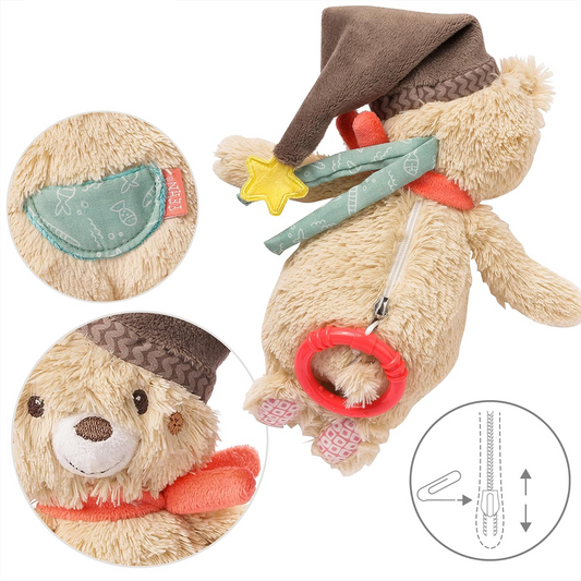 FEHN Bruno Bear cuddly toy with music box