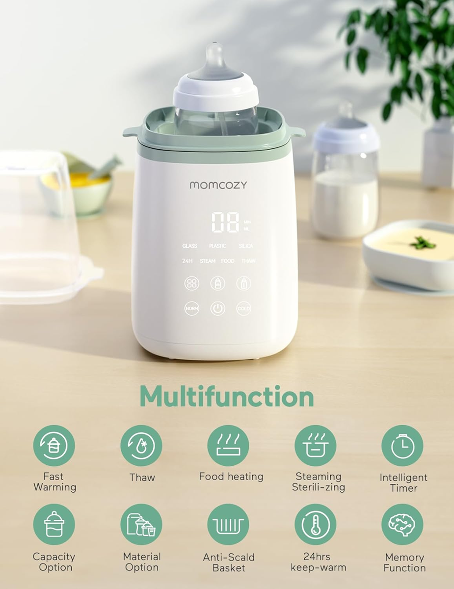 MOMCOZY scaldabiberon e scaldasucchi 4 in 1