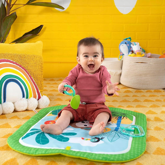 BRIGHT STARTS Easy Breezy εκπαιδευτικό χαλάκι + μαξιλάρι και 2 παιχνίδια 54 x 67 cm – φωτογραφία προϊόντος 2