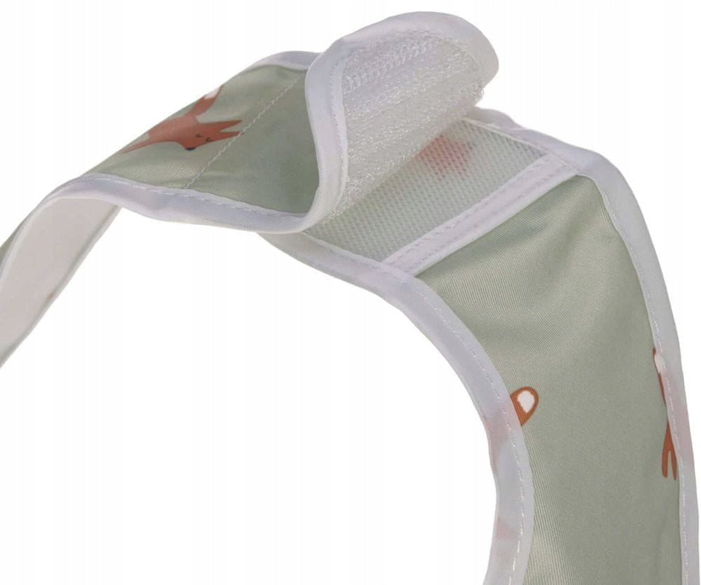 LASSIG Plastik-Lätzchen mit Klettverschluss und Auffangtasche x2 6-24 Monate