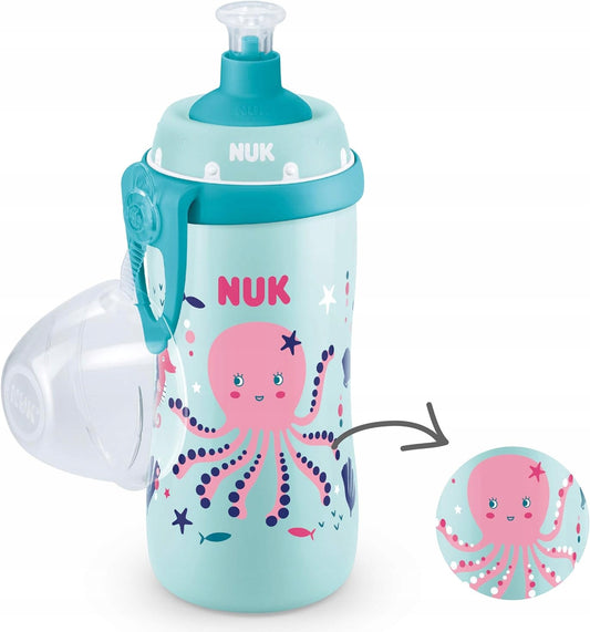 NUK Junior Cup ΜΠΟΥΚΑΛΙ 18+ μηνών επιστόμιο push-pull 300 ml ΕΦΕ ΚΑΜΕΛΟΝΤΑ