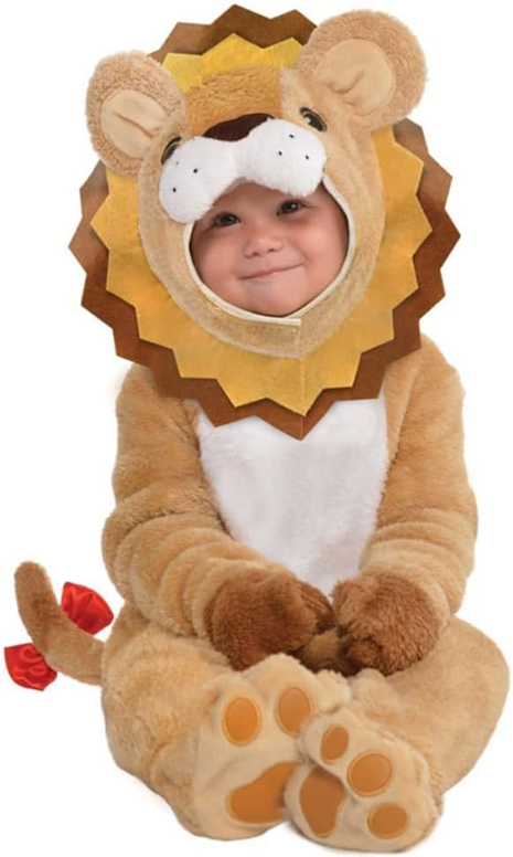 AMSCAN Little Roar λούτρινη στολή για παιδιά 0–6 μηνών 68 cm ΛΙΟΝΤΑΡΙ
