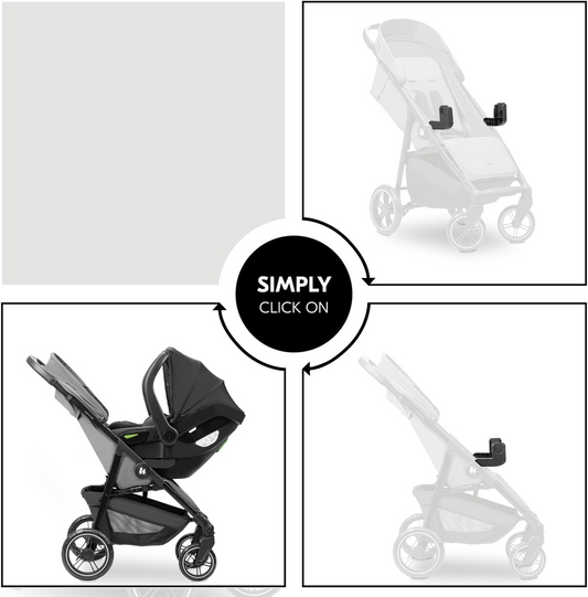 HAUCK adaptér na kočík SHOP N CARE pre autosedačky MAXI CYBEX NUNA KIDDY JOIE
