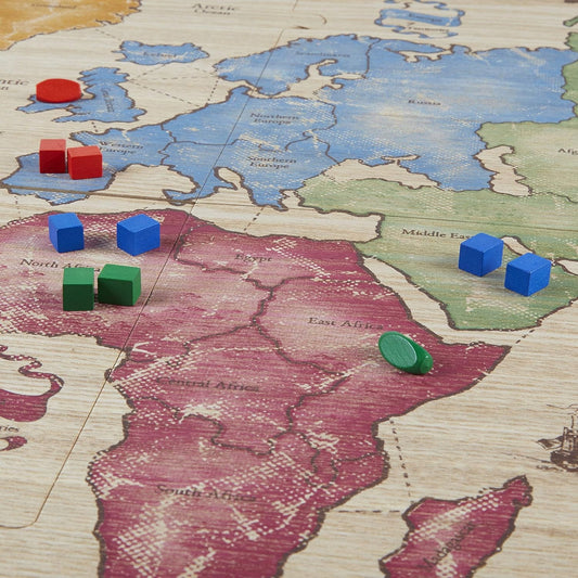 HASBRO Risk juego de estrategia con tablero y fichas de madera J. FRANCÉS