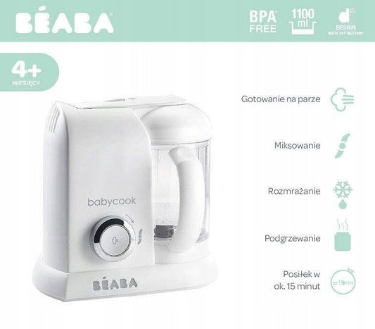 BEABA Babycook 4 az 1-ben babaétel készítő robot, pároló, mixer