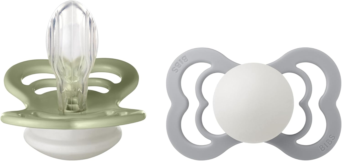 BIBS SUPREME GLOW beroligende sutter silikone 6msc+ SYMMETRISKE