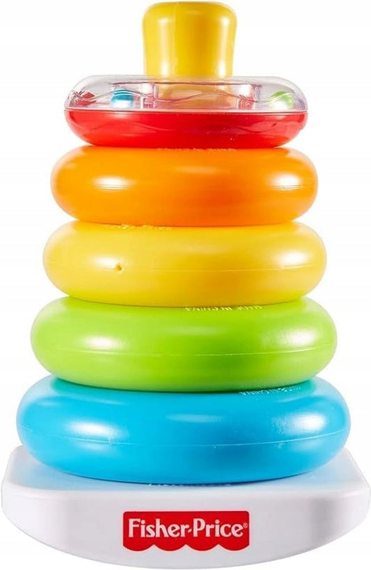 FISHER-PRICE Rock-a-Stack piramida z grzechotką 5 kółek 20 cm
