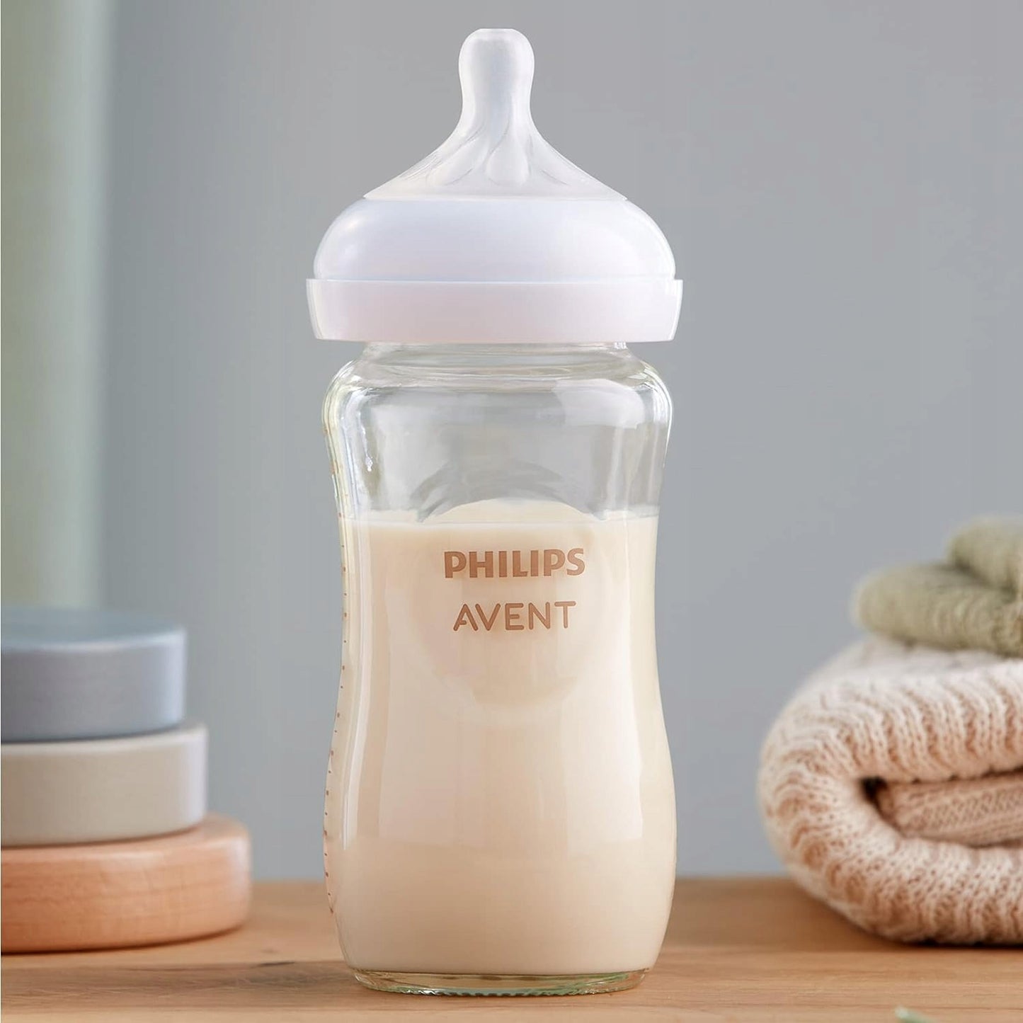 PHILIPS AVENT Natural Response zestaw 3 butelki SZKLANE + smoczek