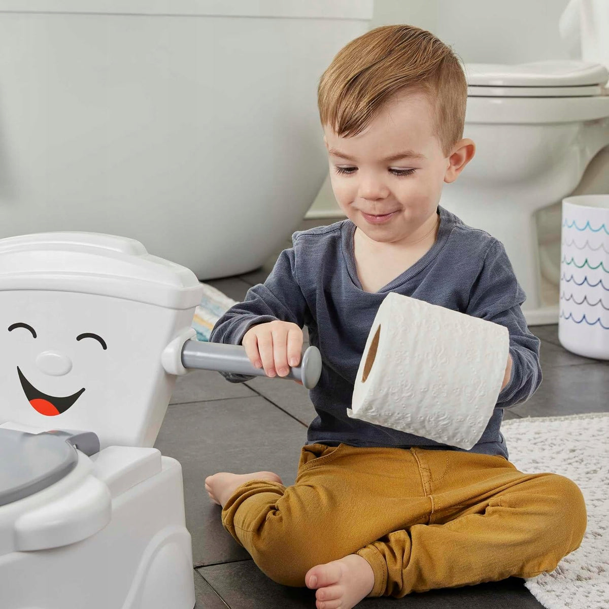 FISHER PRICE δοχείο εκμάθησης τουαλέτας Η Πρώτη μου Τουαλέτα DE