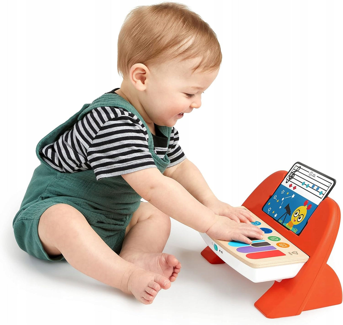 HAPE Cal's First дървено пиано с докосване с нотки 6 мелодии