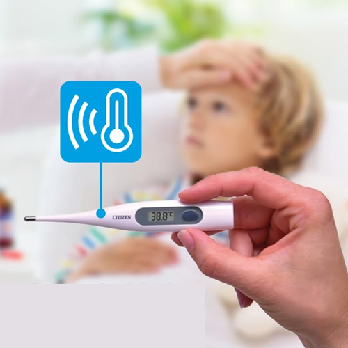 CITIZEN CTA303 digital thermometer + case