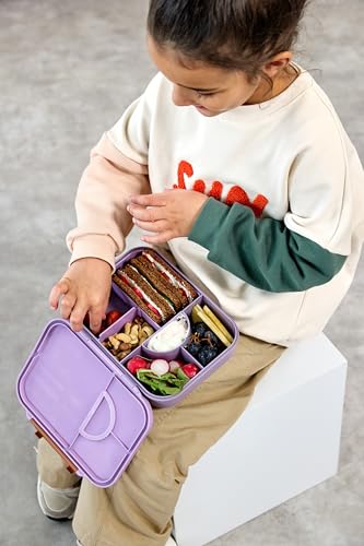 LÄSSIG Little Gang Smile lunchbox για κολατσιό με διαμερίσματα bento