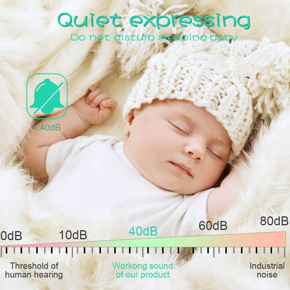 PIAEK podwójny laktator elektryczny BPA FREE cichy do 40dB, do karmienia śpiącego dziecka