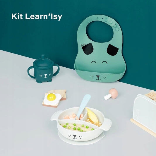 BABYMOOV LEARN'ISY Set of dishes. - Plate, cup, cupcake, cupcake, cupcake
