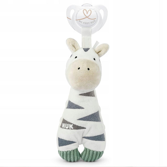 NUK Little Friend πιπίλα με λούτρινο ZEBRA 0-6 μηνών – φωτογραφία προϊόντος 2