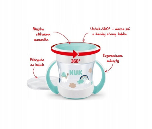 NUK Mini Magic Cup, auslaufsicherer Trinklernbecher, 160 ml