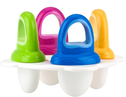 NUBY καλούπια παγωτού σε σχήμα πιπίλας, 4 τεμάχια + δίσκος κατάψυξης – φωτογραφία προϊόντος 2