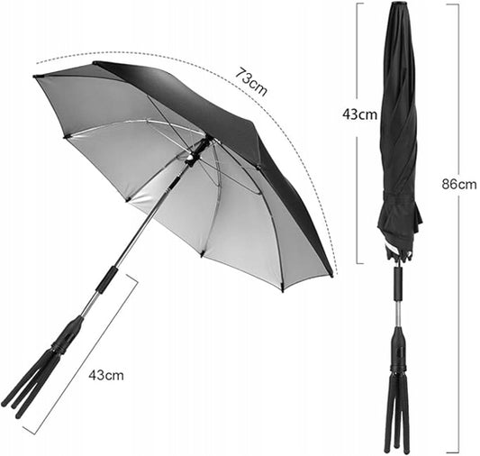 RIOGOO ochranný dáždnik na kočík, priemer 73cm, UV žiarenie 50+, vodoodolný