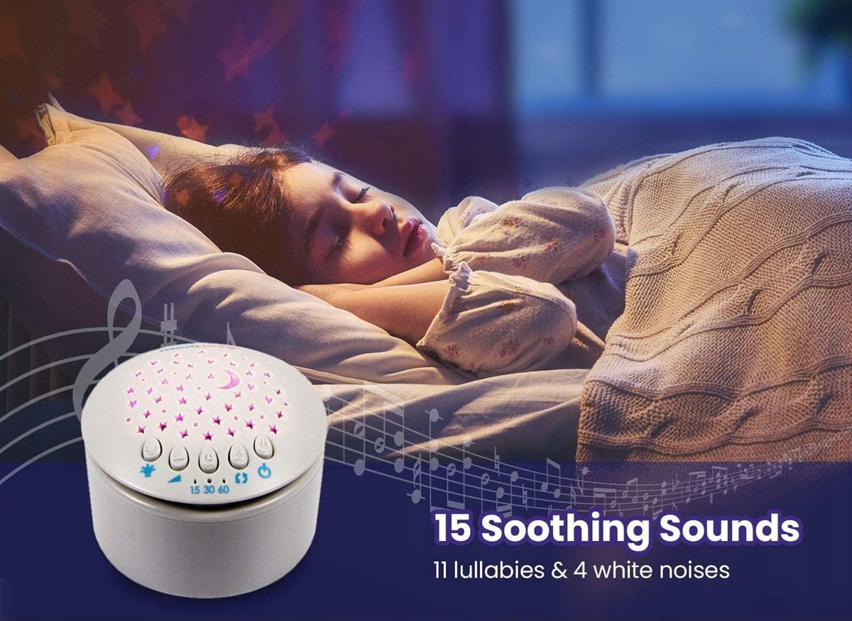 MOMCOZY προβολέας αστεριών παιχνίδι λούτρινο 15 μελωδίες και ήχους 13x19 εκ. ΕΛΕΦΑΝΤΑΣ
