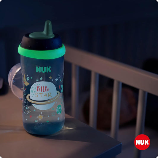 NUK Kiddy Cup μπιμπερό που φωσφορίζει στο σκοτάδι 300 ml 12 m+ ΔΙΑΣΤΗΜΑ