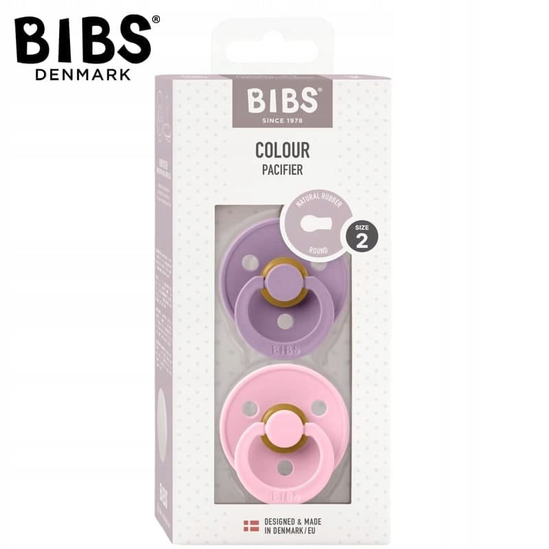 BIBS COLOUR 2 smoczki kauczukowe