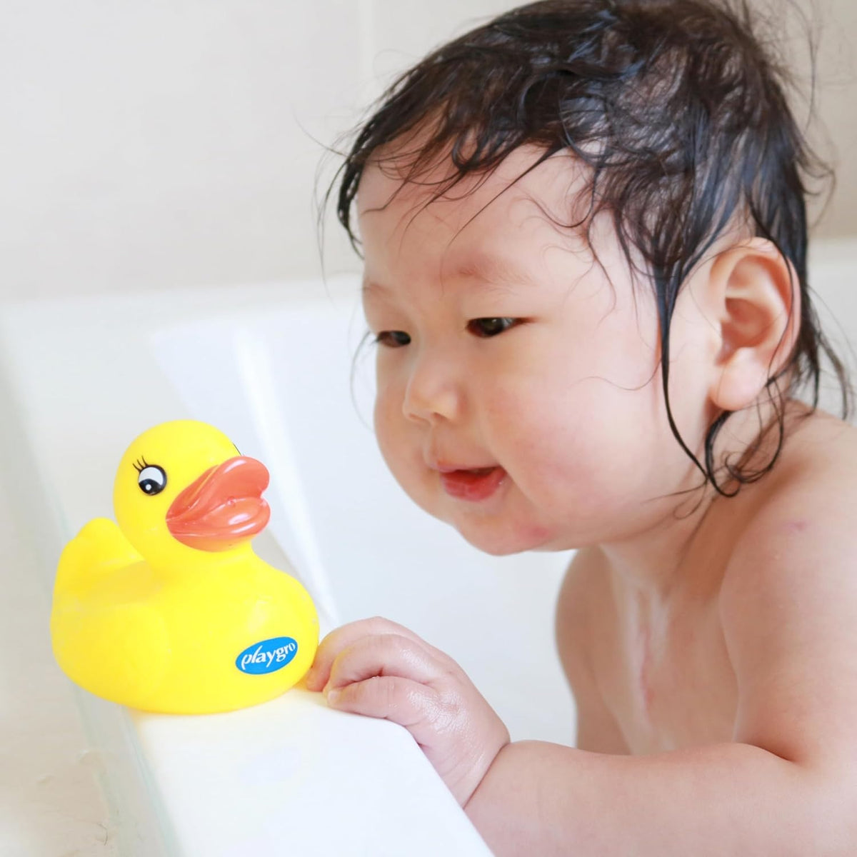 PLAYGRO leak-proof bath duck 7 x 8,5 cm