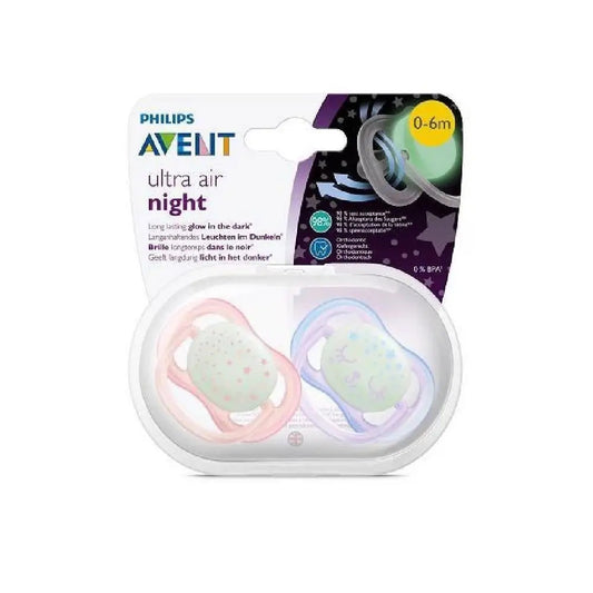 PHILIPS AVENT Ultra Air Night πιπίλες x 2 6-18 μηνών