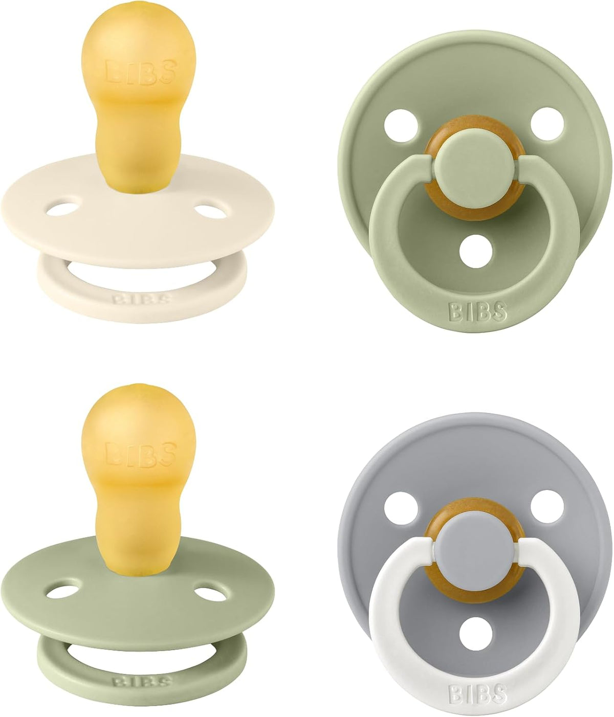BIBS Colour Glow πιπίλες Sage Glow Mix μέγεθος 1