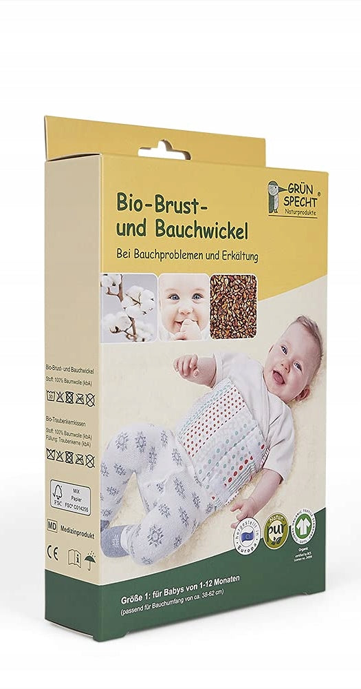 GRUNSPECHT termofor na brzuch 1-12msc pestki winogron – zdjęcie produktu 2