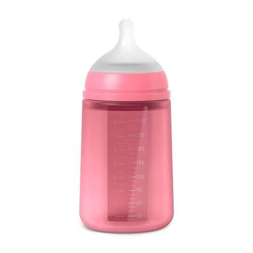 Σιλικονούχο μπιμπερό Suavinex SX Pro 240 ml μεσαίας ροής 3m+