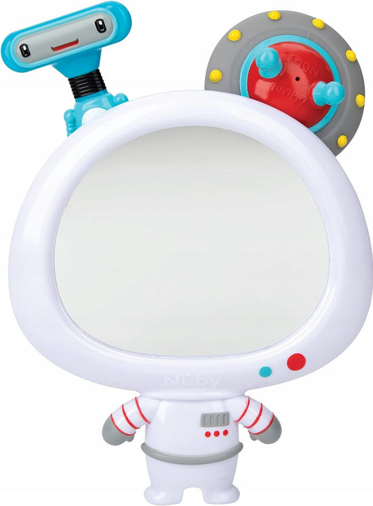 NUBY oglindă cu ventuză + 2 jucării pentru baie