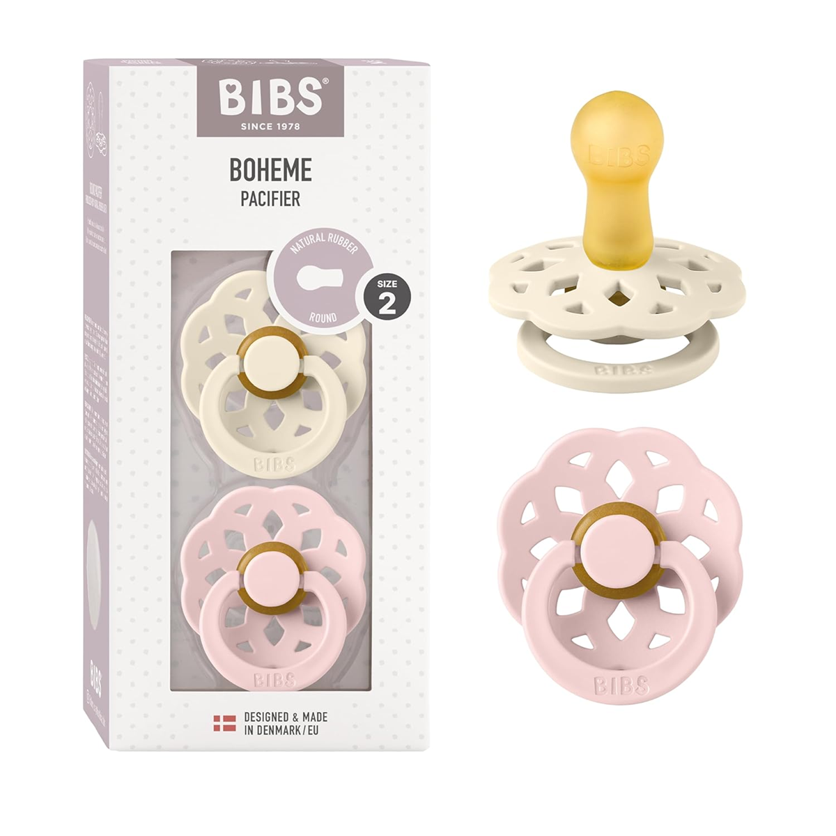 Πιπίλες BIBS BOHEME 2τμχ 6μηνών+