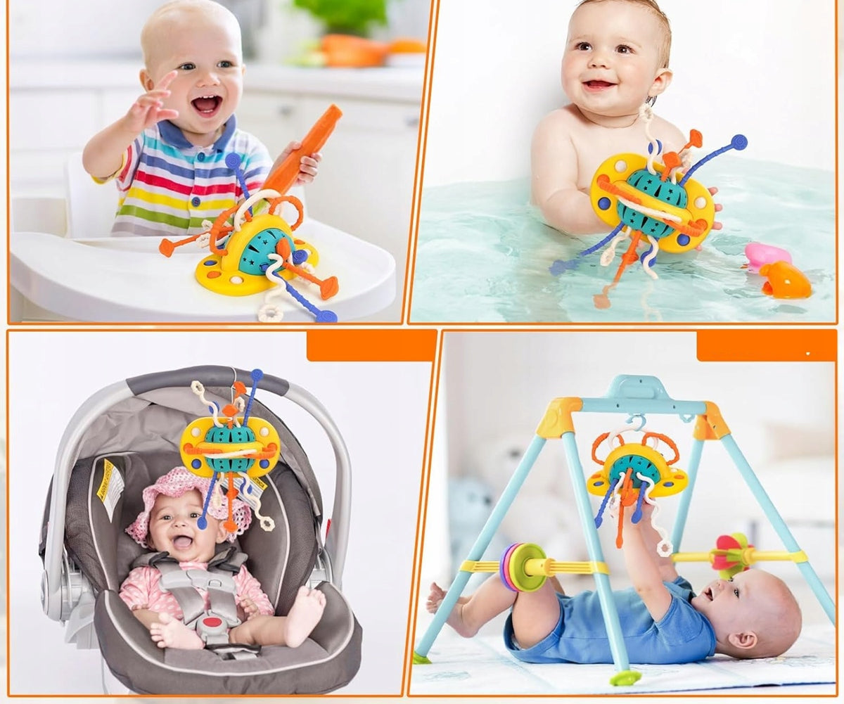 BAMBEBE Montessori αισθητηριακό παιχνίδι σιλικόνης με βεντούζα