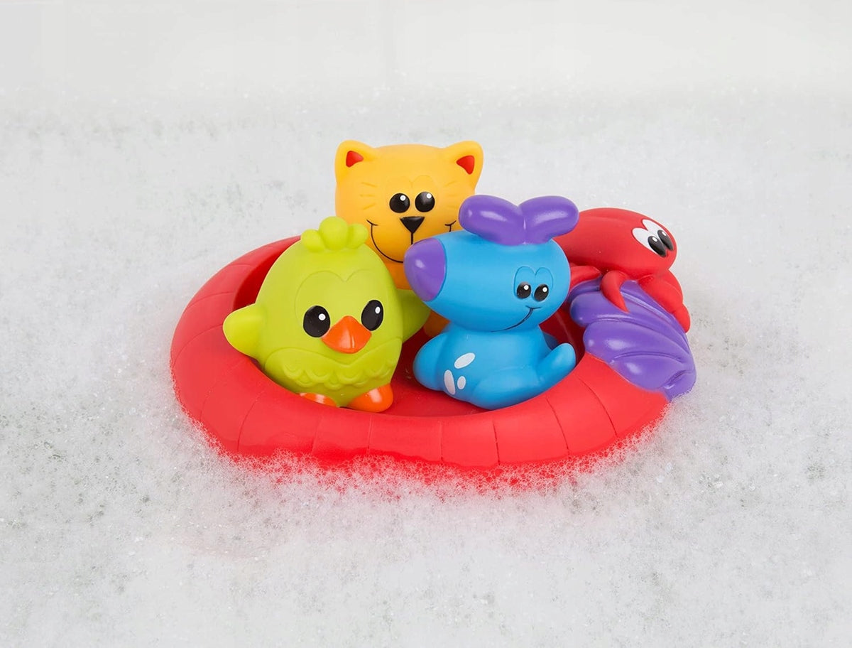 PLAYGRO Splash and Float Παιχνίδια Μπάνιου από Καουτσούκ 6μ+ 4 Τεμάχια