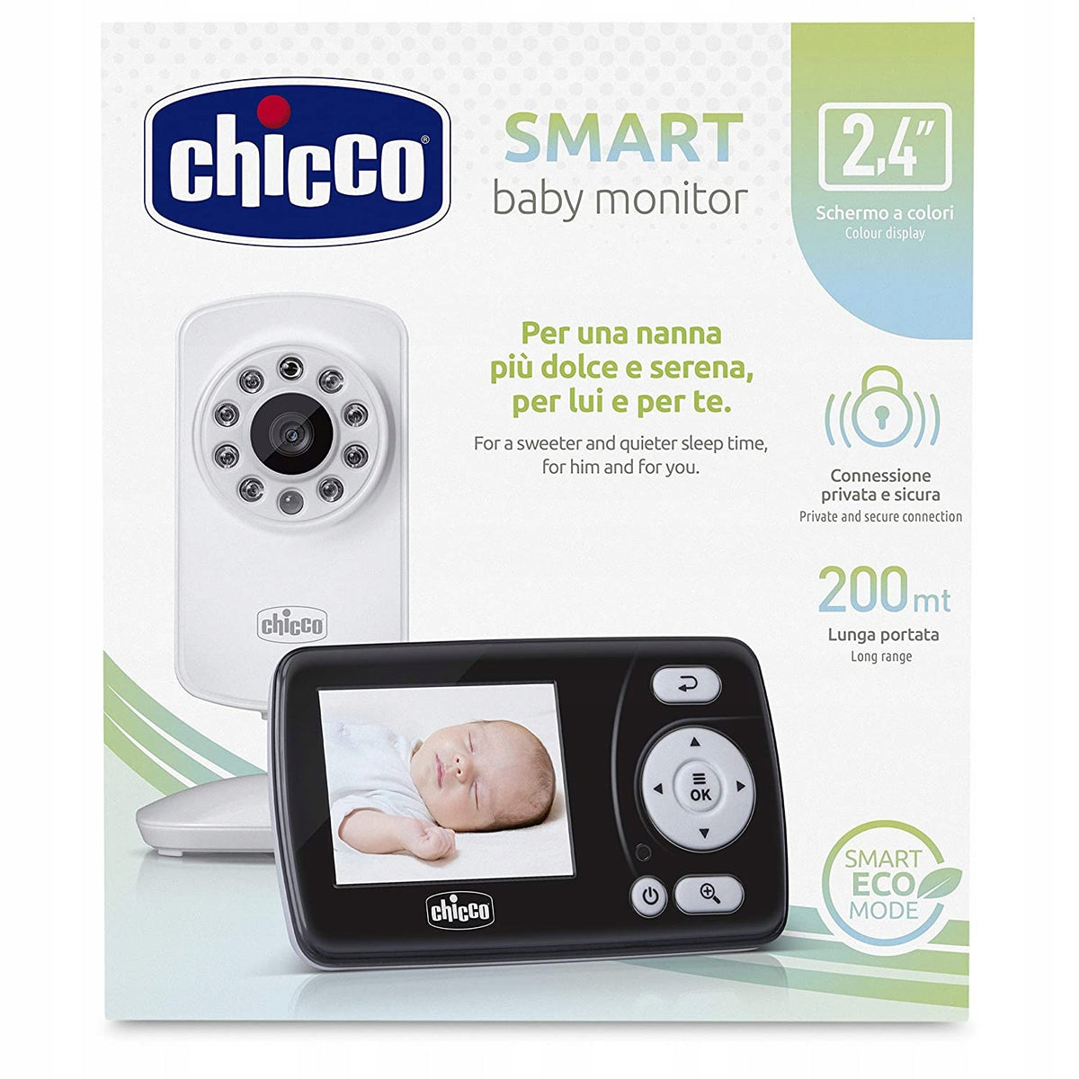 CHICCO Smart βρεφική ενδοεπικοινωνία 2,4" FHSS