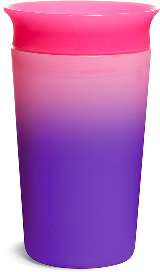 MUNCHKIN Miracle hrnek proti rozlití měnící barvu náustek 360° 266 ml 12 m+