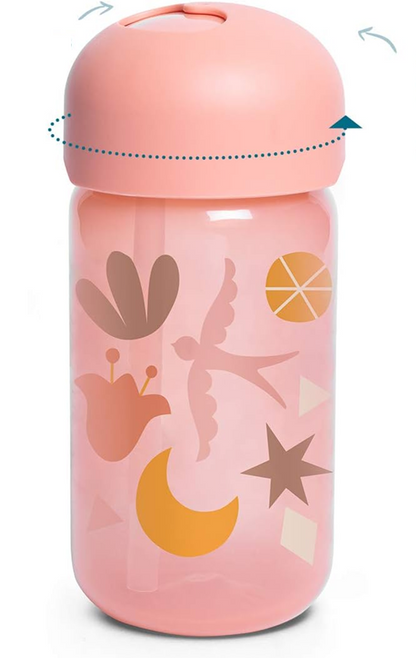 SUAVINEX Straw Trainer Cup κύπελλο που δεν στάζει με καλαμάκι 340 ml 18 μ+