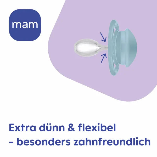 MAM Perfect smoczek uspokajający silikonowy 16m+ x2