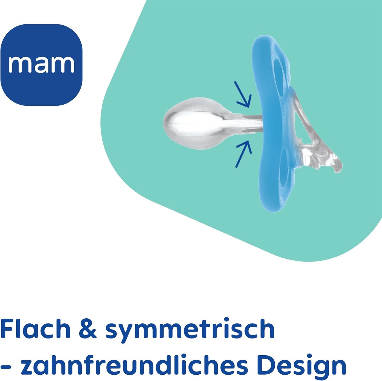 MAM Comfort Silikonschnuller 0–3 Monate, rosa, 2 Stück