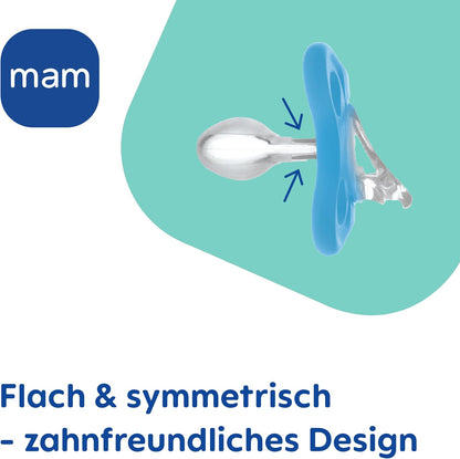 MAM Comfort Silikonschnuller 0–3 Monate, rosa, 2 Stück