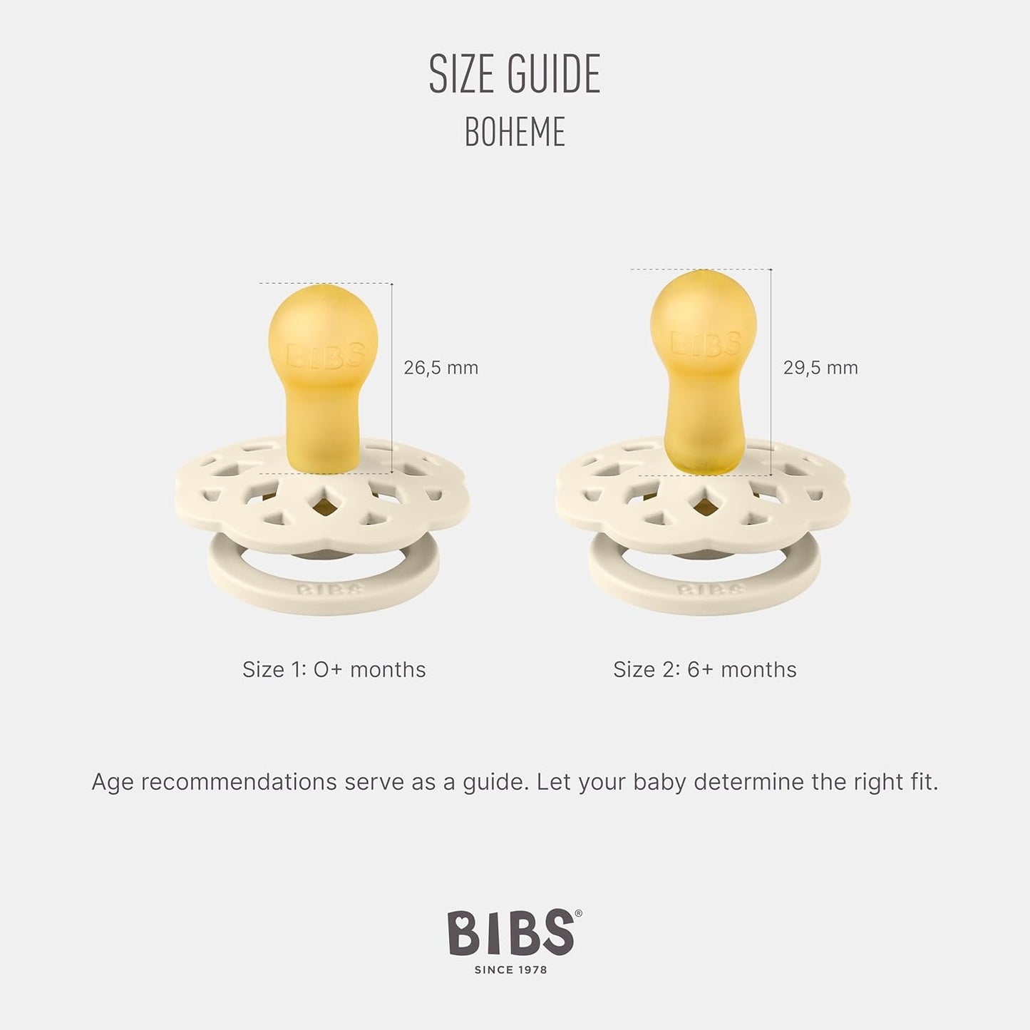 BIBS BOHEME smoczki uspokajające 4pack 0-6msc