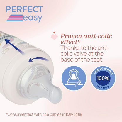 CHICCO μπιμπερό Perfect Easy 4 μηνών+ 300 ml