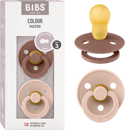 BIBS COLOUR πιπίλες 2τμχ από καουτσούκ 18 μηνών+