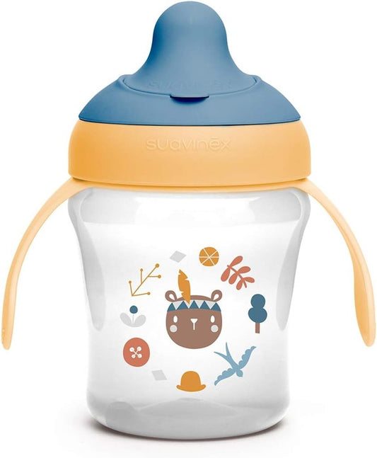 SUAVINEX Learning Cup drinkbeker met harde tuit 200 ml 6 m+