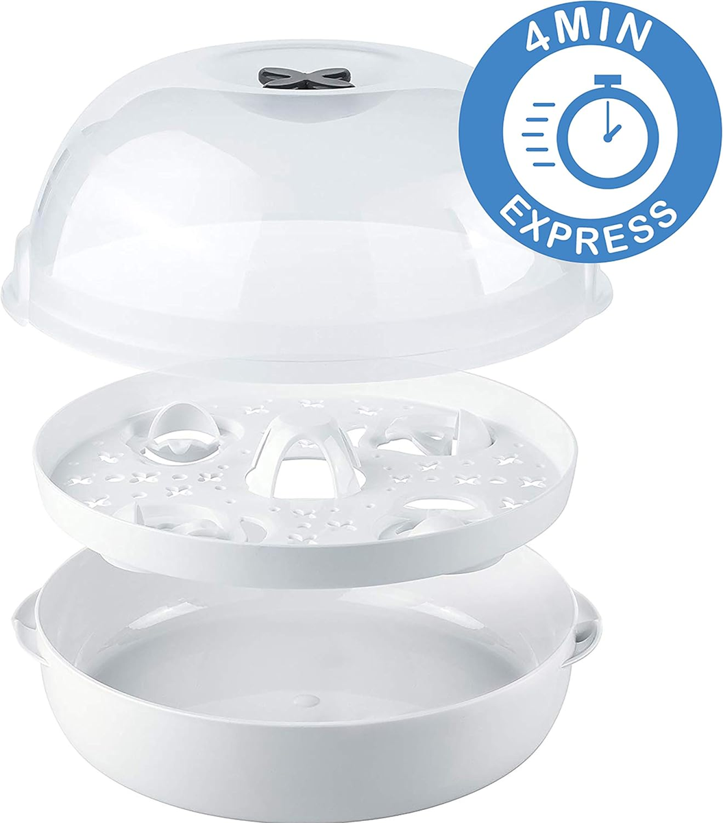 TIGEX Express esterilizador micro-ondas 5 biberões e acessórios 4 minutos